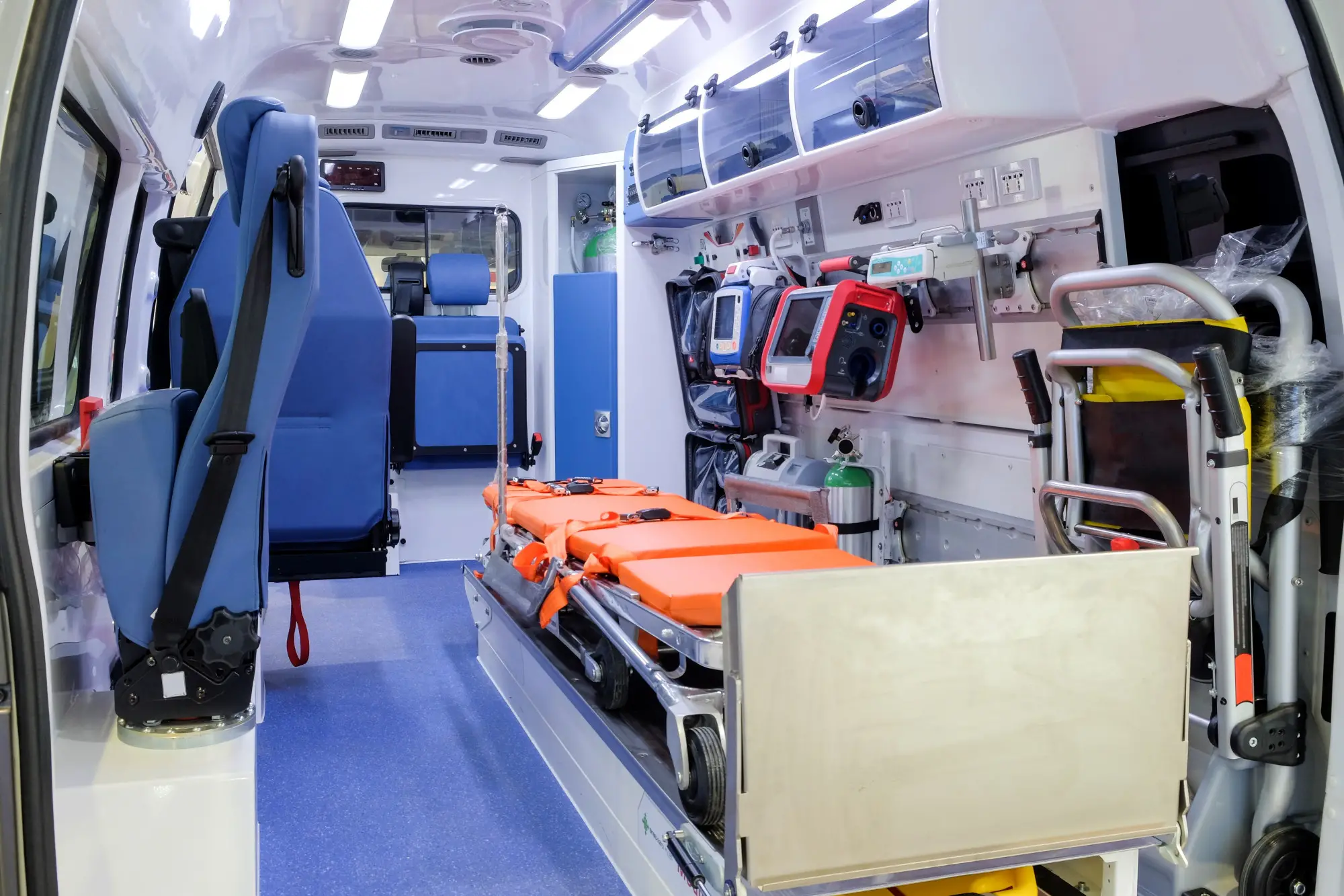 intérieur d'une ambulance